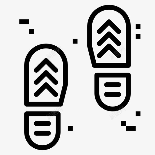 脚印证据鞋子图标svg_新图网 https://ixintu.com 侦探 脚印 证据 鞋子