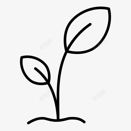 婴儿植物绿色土地图标svg_新图网 https://ixintu.com 土地 婴儿植物 植物园艺 绿色