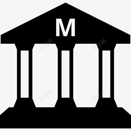 博物馆艺术我镇上的公共建筑图标svg_新图网 https://ixintu.com 博物馆 我镇上的公共建筑 艺术