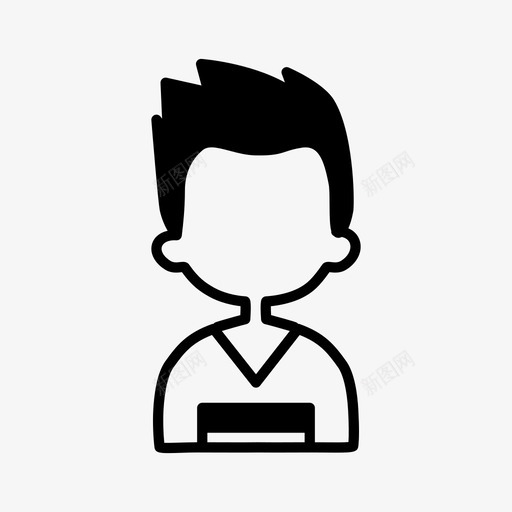 小子阿凡达坏人图标svg_新图网 https://ixintu.com 坏人 小子 阿凡达