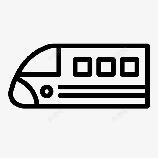 动车新干线旅游图标svg_新图网 https://ixintu.com 动车 新干线 旅游 暑假
