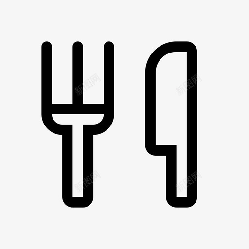 餐厅熟食店晚餐图标svg_新图网 https://ixintu.com 基本图标集 晚餐 熟食店 美食 菜单 餐厅