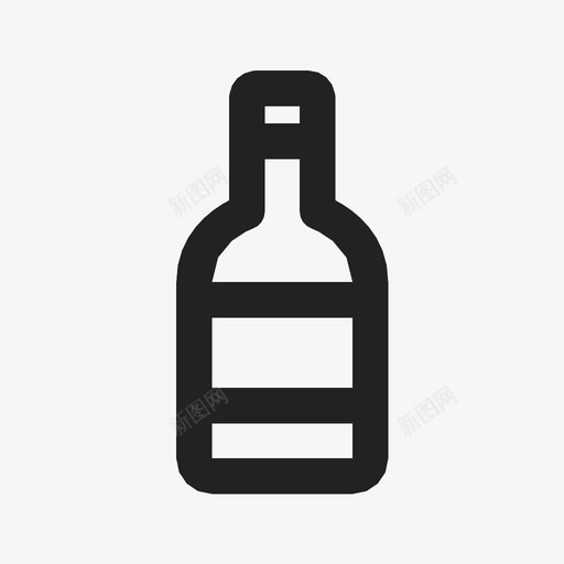 威士忌瓶子饮料图标svg_新图网 https://ixintu.com 威士忌 玻璃瓶 瓶子 苏格兰威士忌 饮料