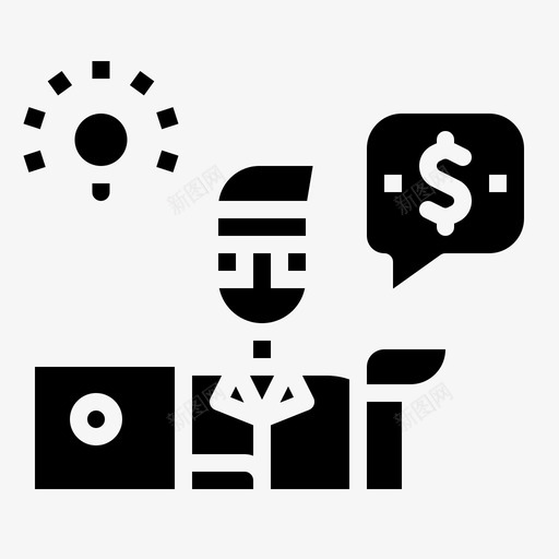 顾问业务咨询图标svg_新图网 https://ixintu.com 业务 咨询 成功业务 支持 财务 顾问