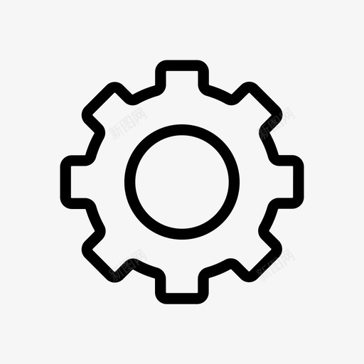 齿轮设置用户界面基本图标大svg_新图网 https://ixintu.com 用户界面基本图标大 设置 齿轮