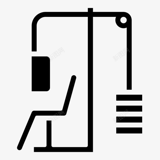 健身器材装备举重图标svg_新图网 https://ixintu.com 举重 健身 健身器材 装备