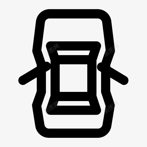车门打开汽车图标svg_新图网 https://ixintu.com 汽车 车门打开
