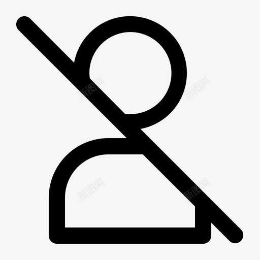 没有用户危险人员图标svg_新图网 https://ixintu.com 人员 危险 没有用户 简单的人 配置文件