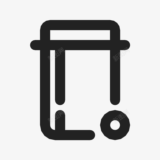垃圾桶篮子罐子图标svg_新图网 https://ixintu.com 删除 垃圾桶 生态 篮子 罐子