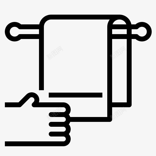 毛巾浴室毛巾架图标svg_新图网 https://ixintu.com 毛巾 毛巾架 浴室