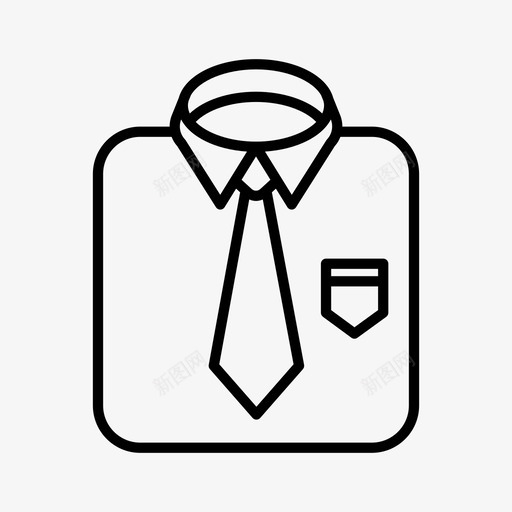 父亲衬衫配件衣服图标svg_新图网 https://ixintu.com 父亲节 父亲衬衫 男人节 绅士 衣服 配件