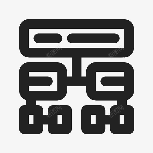 图表编码层次结构图标svg_新图网 https://ixintu.com 图表 层次结构 组织 编码 编程