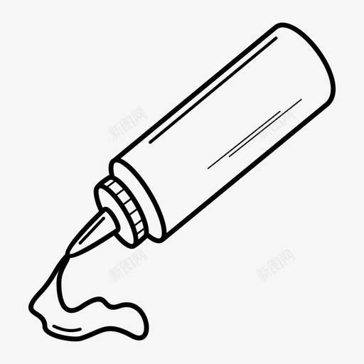 番茄酱烧烤罐子图标svg_新图网 https://ixintu.com 液体 烧烤 番茄酱 罐子 蛋黄酱
