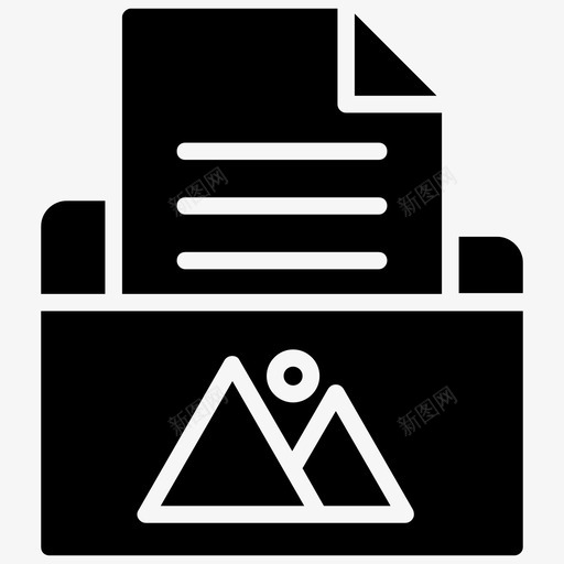 图像数据文件夹相册照片库图标svg_新图网 https://ixintu.com 图像数据文件夹 照片库 相册 计算机和网络字形图标