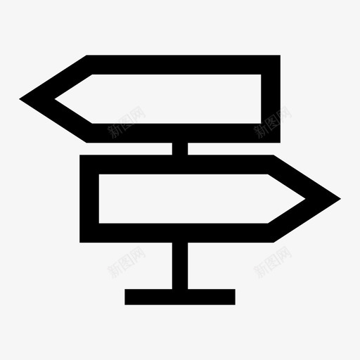 标志方向目标图标svg_新图网 https://ixintu.com 假日 方向 标志 标杆 目标 路标