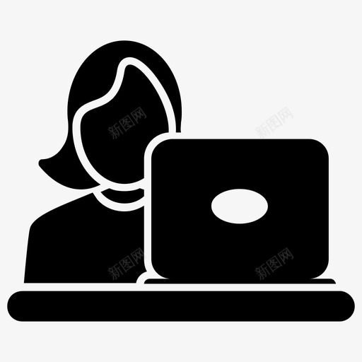 计算机工作者计算机用户计算图标svg_新图网 https://ixintu.com 在线学习字形图标 计算 计算机工作者 计算机用户