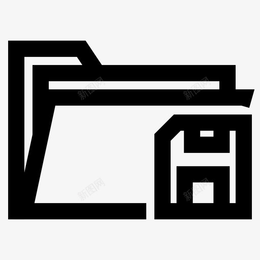 内存文件夹保存图标svg_新图网 https://ixintu.com 保存 内存 文件夹 用户体验 用户界面