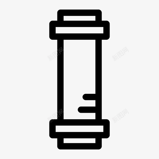 直管水管水图标svg_新图网 https://ixintu.com 水 水管 直管