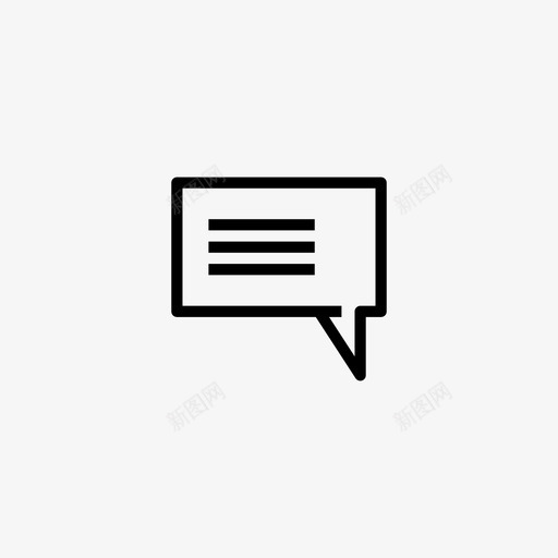个人聊天收件箱信息图标svg_新图网 https://ixintu.com 个人聊天 信息 收件箱 文本气球 电子商务网站 请求