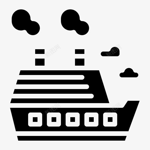 船游轮运输图标svg_新图网 https://ixintu.com 旅行固体 游艇 游轮 船 运输
