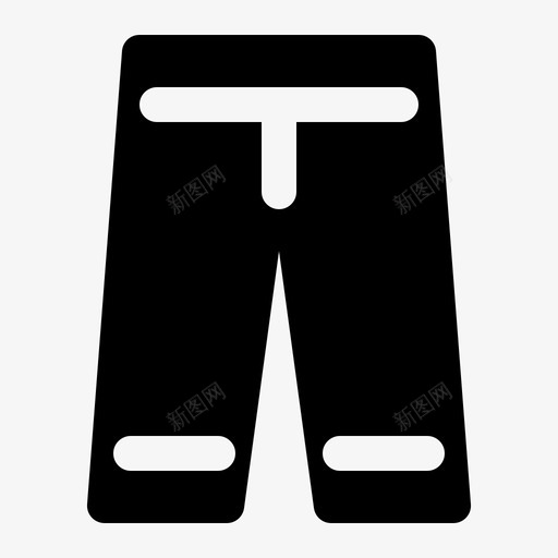 裤子服装时尚图标svg_新图网 https://ixintu.com 时尚 服装 裤子