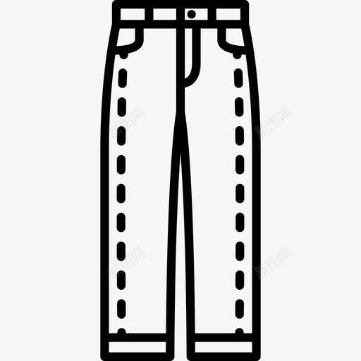 牛仔裤时尚漂亮的衣服图标svg_新图网 https://ixintu.com 时尚 漂亮的衣服 牛仔裤