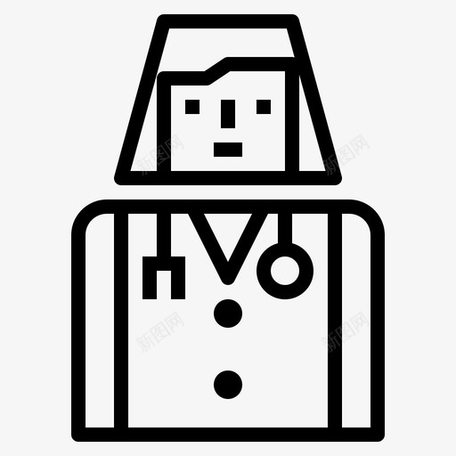 医生工作职业图标svg_新图网 https://ixintu.com 医生 医院 女人 工作 职业