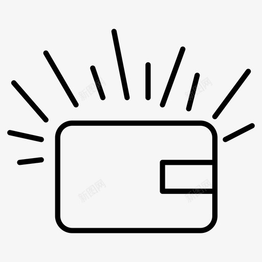 钱包警报破产危机图标svg_新图网 https://ixintu.com 危机 破产 金融危机 钱包警报