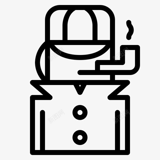 侦探职业搜查图标svg_新图网 https://ixintu.com 侦探 搜查 职业