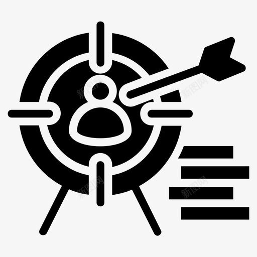 目标焦点意图图标svg_新图网 https://ixintu.com 会计字形图标 意图 焦点 目标