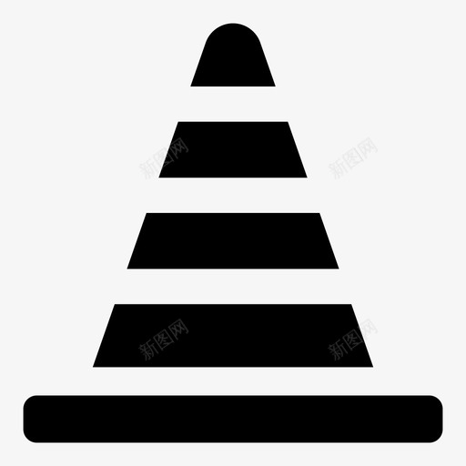 交通锥道路图标svg_新图网 https://ixintu.com 交通锥 道路