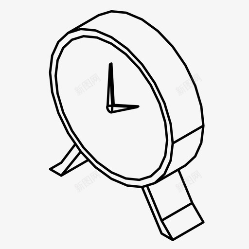 闹钟小时时间图标svg_新图网 https://ixintu.com 小时 手表 时间 起床 闹钟