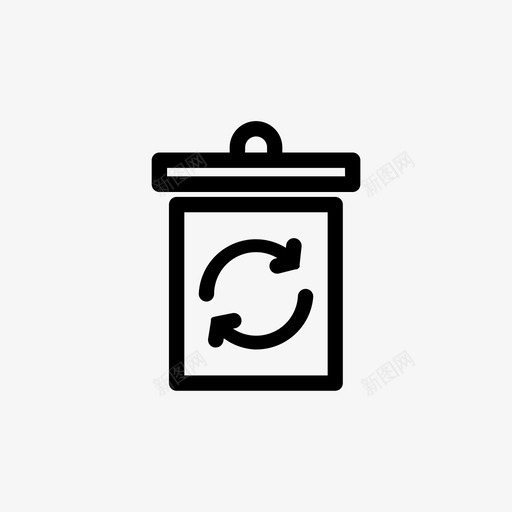 垃圾桶电子商务图标svg_新图网 https://ixintu.com 垃圾桶 电子商务