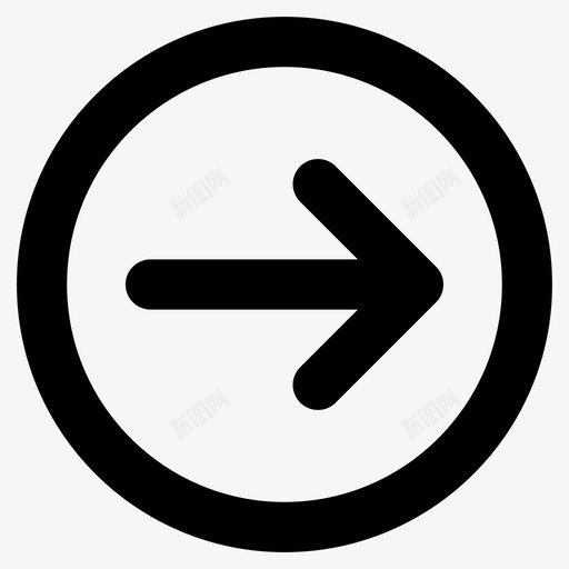 向前箭头箭头方向箭头提示图标svg_新图网 https://ixintu.com 右 向前箭头 用户界面粗体图标 箭头信号 箭头指示 箭头提示 箭头方向