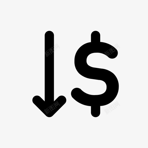 价格从高到低过滤排序图标svg_新图网 https://ixintu.com 价格从高到低 基本图标集 排序 过滤