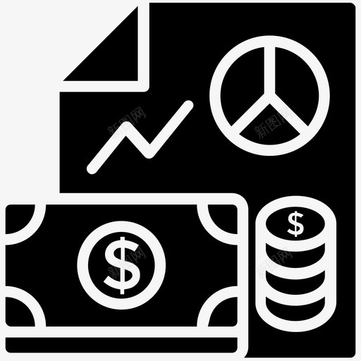 资金管理预算预测财务管理图标svg_新图网 https://ixintu.com 企业管理字形图标 节约资金 财务管理 财务规划 资金管理 预算预测