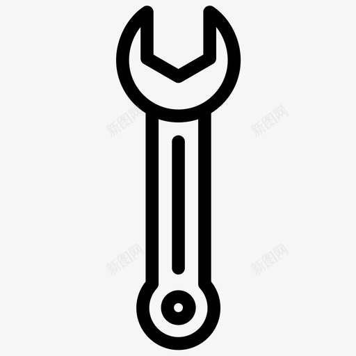 扳手修理设置图标svg_新图网 https://ixintu.com 修理 工具 工具外形图 扳手 设置