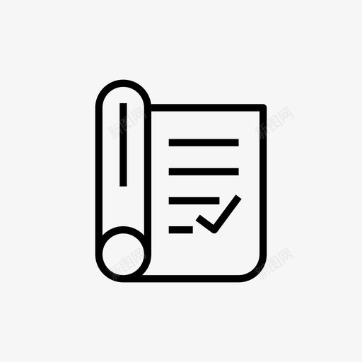 清单文件草案信件图标svg_新图网 https://ixintu.com 信件 清单文件 电子商务网站 草案