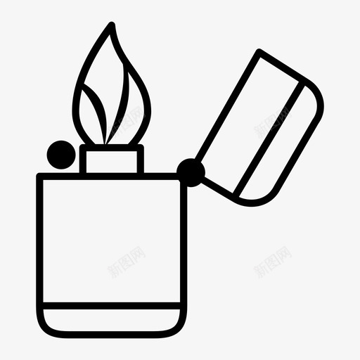 打火机烧伤火灾图标svg_新图网 https://ixintu.com 吸烟 打火机 气体 火灾 火焰 烧伤