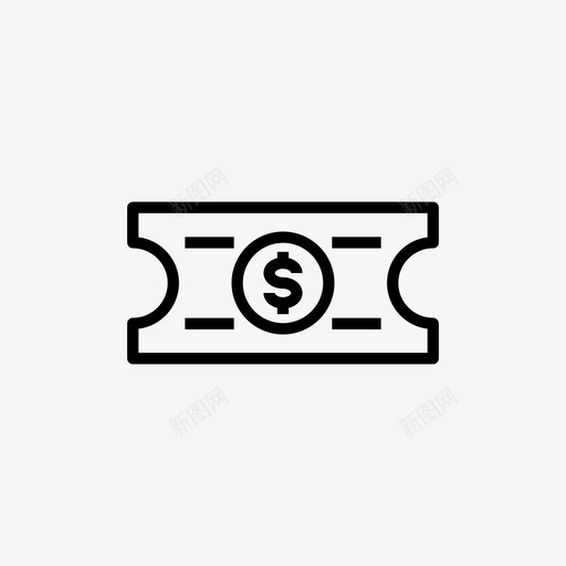 价格票商业美元图标svg_新图网 https://ixintu.com 价格票 商业 电子商务 电子商务网站 美元