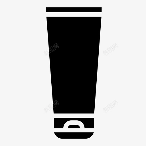 美容霜身体化妆品图标svg_新图网 https://ixintu.com 化妆品 润肤 管 美容霜 身体