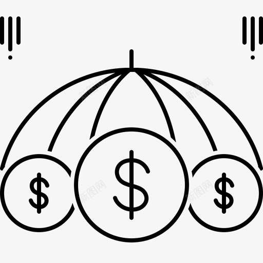 商业保险安全保护伞图标svg_新图网 https://ixintu.com 保修 保护伞 商业保险 安全