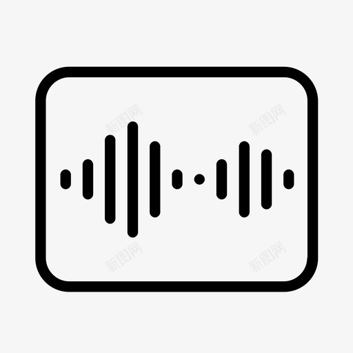 频率心跳监视器图标svg_新图网 https://ixintu.com 声波 声音 心跳 技术和业务 监视器 过程 频率