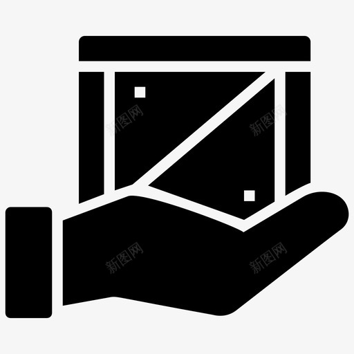 小心轻放易碎物品护理包装图标svg_新图网 https://ixintu.com 小心轻放 护理包装 易碎包装 易碎物品 易碎盒子 物流配送标志符号