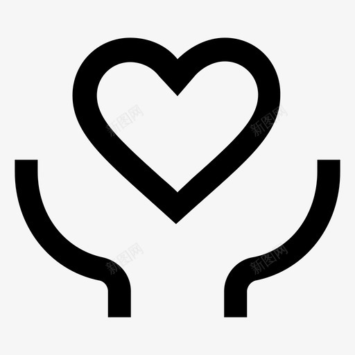 公益-空心svg_新图网 https://ixintu.com 公益-空心