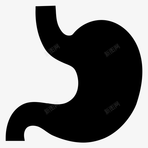 胃保健医疗图标svg_新图网 https://ixintu.com 保健 医疗 医疗卫生 器官 胃