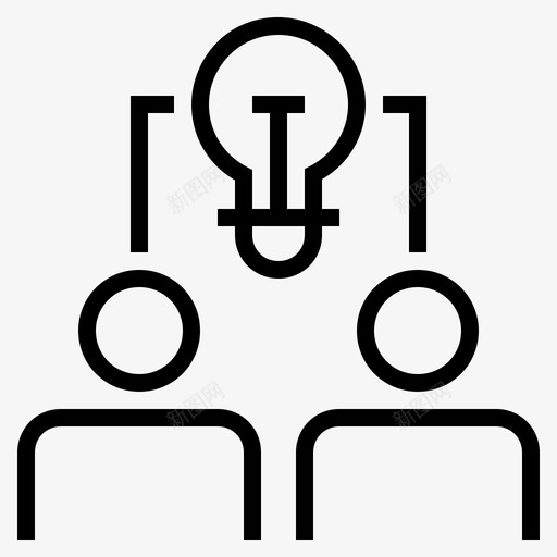 商业理念同事团队图标svg_新图网 https://ixintu.com 同事 商业理念 团队