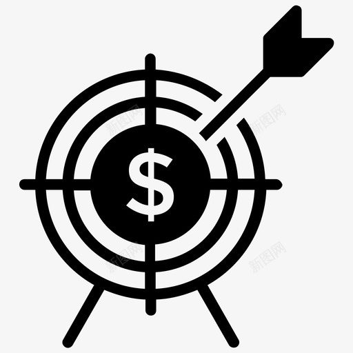 财务目标业务计划财务计划图标svg_新图网 https://ixintu.com 业务计划 会计字形图标 利润目标 财务目标 财务计划
