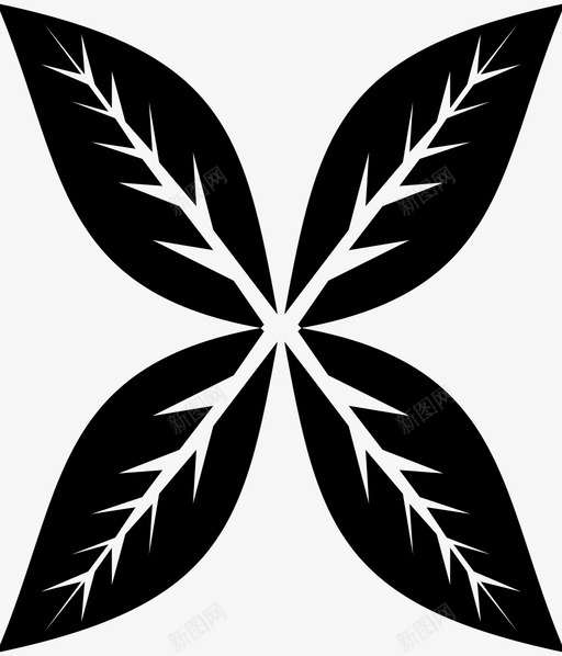 叶花草本图标svg_新图网 https://ixintu.com 叶 自然 花 草本