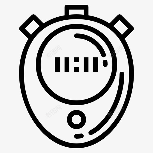 秒表计时器足球图标svg_新图网 https://ixintu.com 秒表 计时器 足球